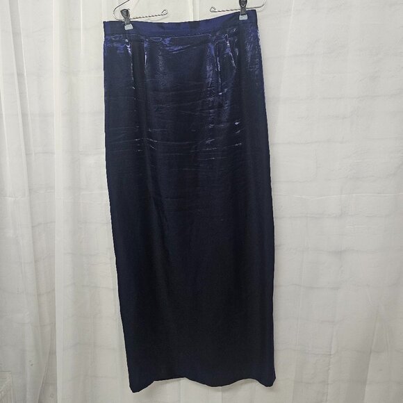 Alex Evenings Dresses & Skirts - Alex Evenings Skirt Purple Maxi Satin Formal Shimmery Goth Whimsigoth 14